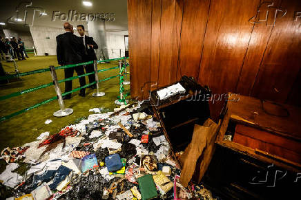 Cenrio de destruio no Senado Federal