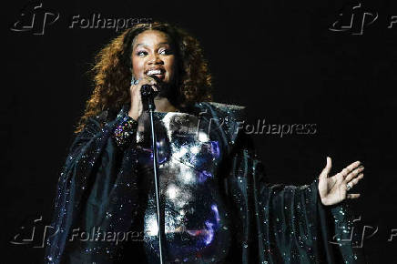 Durante apresentao de Gloria Gaynor