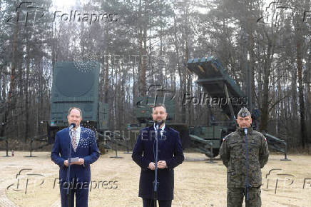 Patriot air-defence system in Poland reaches its initial operational readiness at the military base in Sochaczew