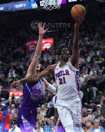 NBA: Philadelphia 76ers at Utah Jazz