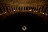 Former U.S. President Jimmy Carter lies in state at the U.S. Capitol building in Washington