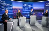 ?Quadrell? TV debate of candidates before general elections in Germany