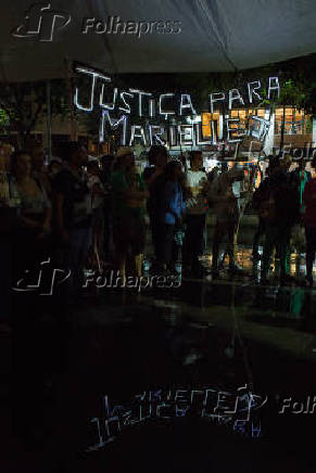 Ato em homenagem aos seis meses dos assassinatos de Marielle Franco (PSOL)