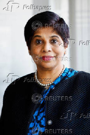 ICC Deputy Prosecutor, Nazhat Shameem Khan poses after an interview with Reuters in The Hague