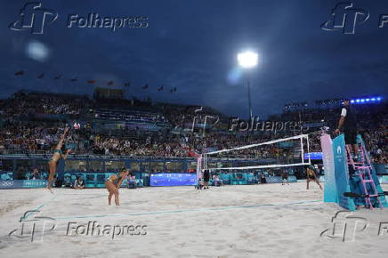 Brasil x Austrlia pela semifinal de vlei de praia feminino nas Olimpadas de Paris