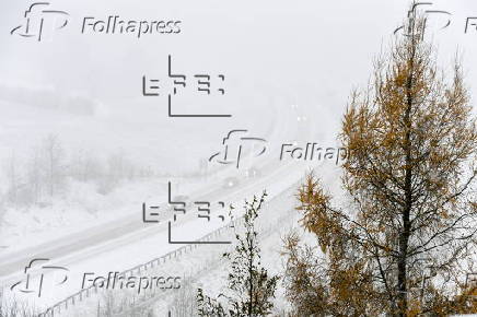 Low pressure system brings snow to Switzerland