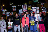 Protest against the government and to show support for the hostages who were kidnapped during the deadly October 7, 2023 attack, in Tel Aviv