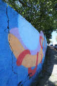 Muro de escola de Santo Andr (SP) com fendas