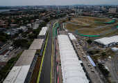 Vista area do autdromo de Interlagos, em SP