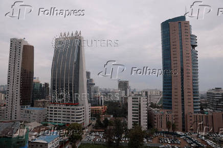 A general view of the cityscape of Addis Ababa