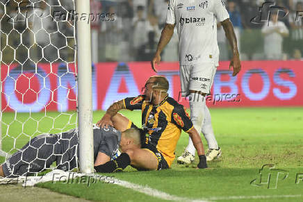 Partida entre Santos X Novorizontino  pelo Campeonato Brasileiro Srie B