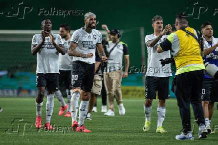 Partida entre palmeiras e botafogo pelo campeonato brasileiro de futebol 2024