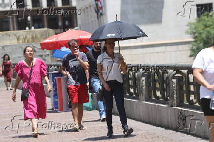 Calor no centro de So Paulo