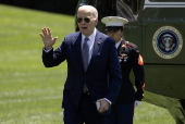 US President Joe Biden returns to the White House after trip to New York