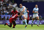 Argentina e Qunia - rugby sevens dos Jogos Olmpicos de Paris