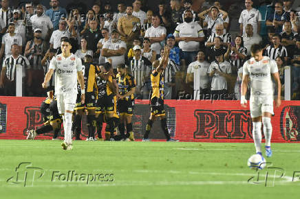 Partida entre Santos X Novorizontino  pelo Campeonato Brasileiro Srie B