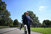 U.S. President Biden departs the White House in Washington