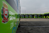nibus eltricos parados por falta de ligao de energia nas garagens