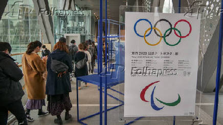 Exposio dos 20 posters de divulgao dos Jogos Olmpicos e Paralmpicos de 2020