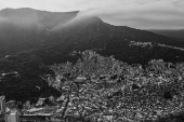 Favela da Rocinha na zona sul do Rio de Janeiro