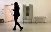 Polling stations prepare ahead of elections in Spain's Basque region