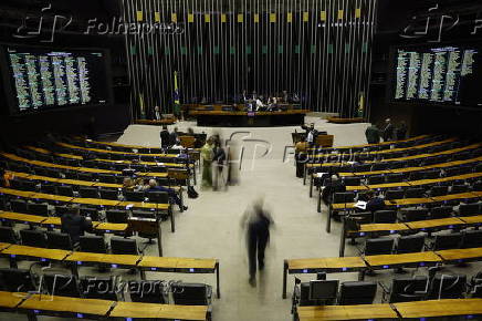 Plenrio da Cmara dos Deputados durante sesso no deliberativa