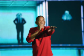 O cantor cantor Will Smith se apresenta no Palco Mundo