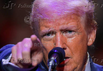 Republican presidential nominee and former U.S. President Trump holds a campaign rally in Indiana, Pennsylvania