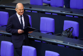 Germany's Scholz addresses parliament in Berlin