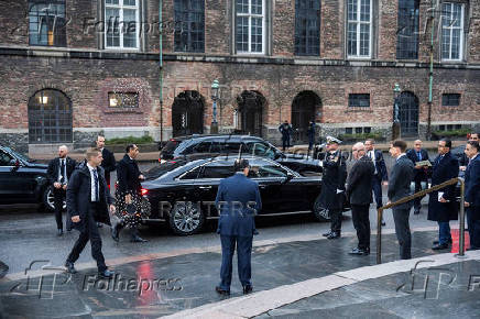 Royal Couple's gala dinner for Egypt's president at Christiansborg Palace in Copenhagen