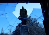 Lenin monument at former Exhibition of Achievements of National Economy in Bishkek