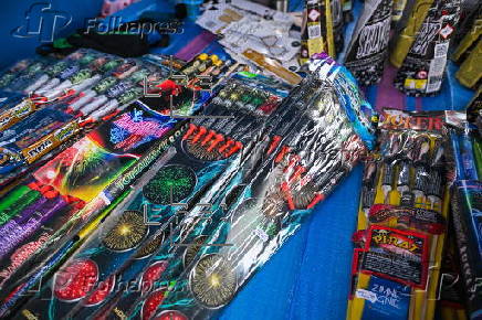 Fireworks on sale in Szczecin ahead of New Year's Eve