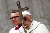 Pope Francis celebrates Mass for the Feast of Epiphany in Saint Peter's Basilica at the Vatican