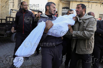 Palestinians mourn loved ones killed in Israeli strikes in Gaza