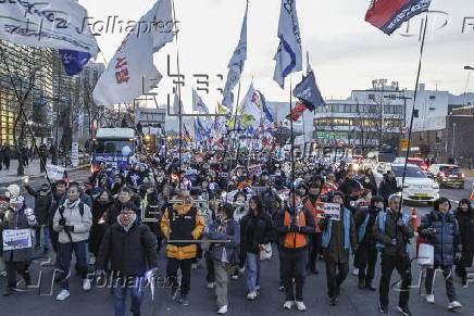 Rally demanding the detention of the impeached South Korean President Yoon Suk Yeol