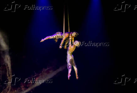 Espetculo 'Ovo', do Cirque du Soleil, na Jeunesse Arena, no Rio de Janeiro