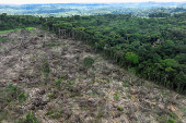 FILE PHOTO: Drone footage shows deforestation in Brazilian Amazon