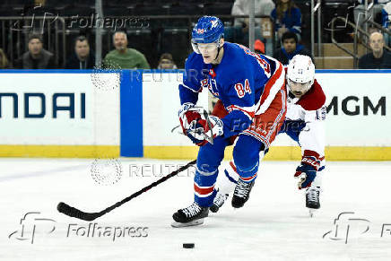 NHL: Montreal Canadiens at New York Rangers