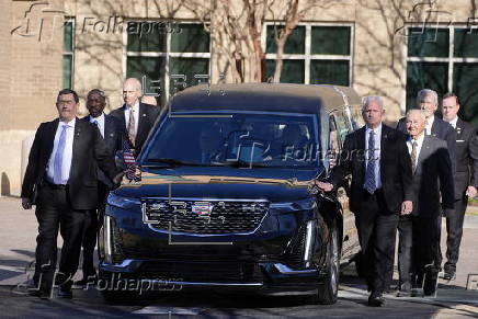 Funeral procession for former US president Jimmy Carter