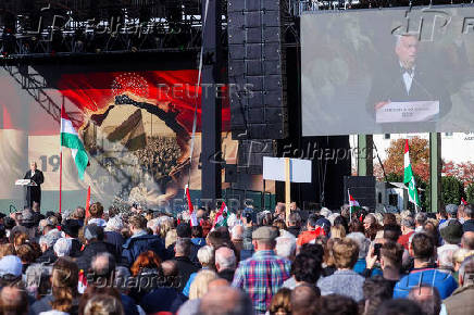 Celebrations of the 68th anniversary of the Hungarian Uprising of 1956, in Budapest