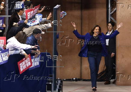 US Vice President Kamala Harris attends campaign event at Craig Ranch Regional Park