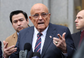 Former Trump lawyer and former New York City Mayor Giuliani arrives at U.S. Federal court, in New York