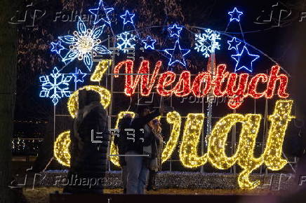 'Gardens of Light' Christmas illumination in Plock