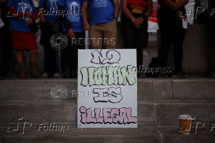 Demonstration against deportations, in Los Angeles