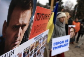 Demonstration in Sofia to mark the first death anniversary of Russian opposition leader Alexei Navalny