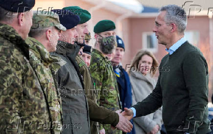 FILE PHOTO: Officials visit NATO enhanced Forward Presence battle group in Tapa