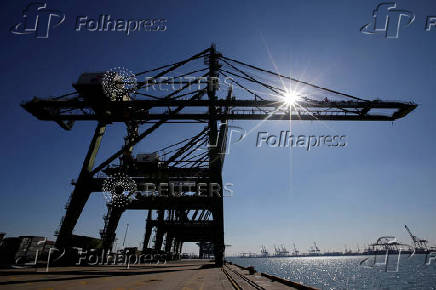 FILE PHOTO: A general view shows Tianjin Port
