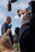 U.S. President Biden departs from the White House