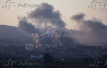 Smoke billows over southern Lebanon