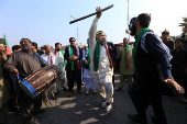 Pakistan's opposition PTI party protests for the release of former PM Khan